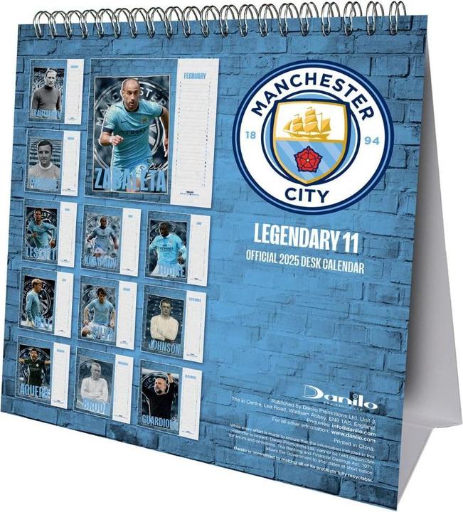 Produktbild Manchester City FC Tischkalender 2025 (Deutsch)