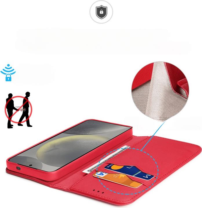 Actual product image Dux Ducis Hivo Series Leder Bookcover Hülle (Samsung Galaxy S25)