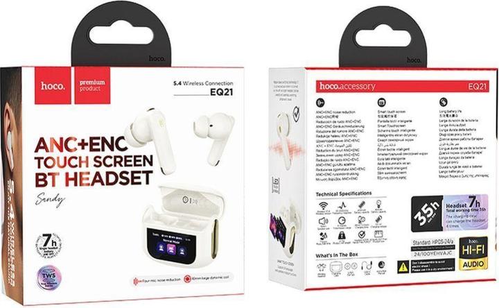Actual product image Hoco EQ21 ANC Touch (ANC, 7 h, Cable)