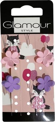 Glamour Kids Hair Clips Flowers 4Pcs (4 Stk.)