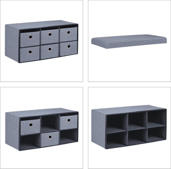 Actual product image Relaxdays bench (76 cm)