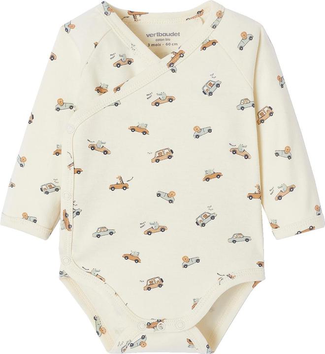 Actual product image Vertbaudet Bio-Kollektion: Baby Geschenk-Set aus Body, Latzhose, Mütze & Cordjacke (44)