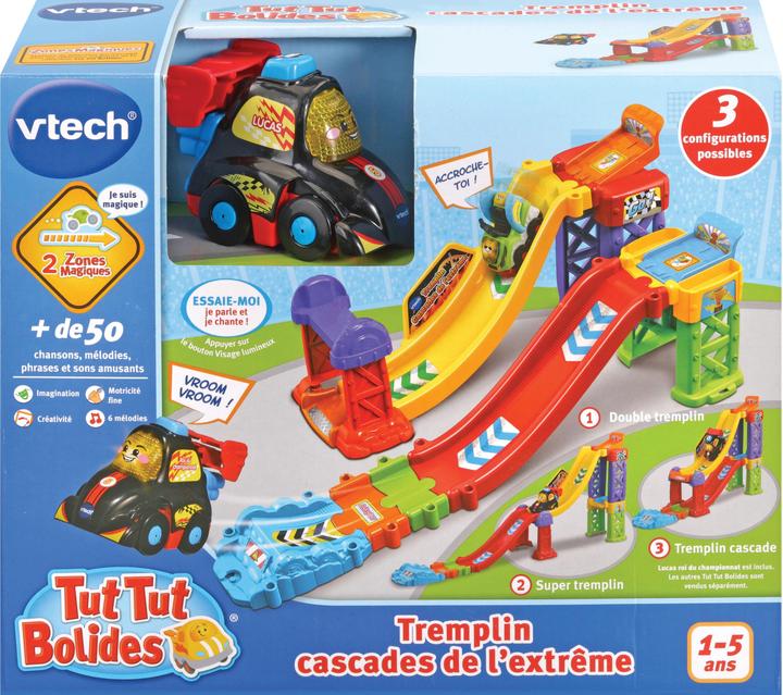 Produktbild VTech Tut Tut Bolides - Tremplin Cascades de l'extrême (+Lucas, roi du championnat) (Französisch)