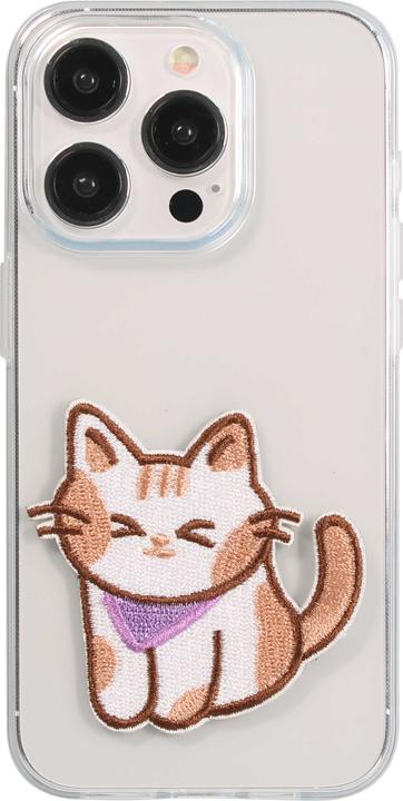 Image du produit PhoneLook Autocollant sticker pour téléphone/tablette/ordinateur brodé en 3D Petit chat mignion