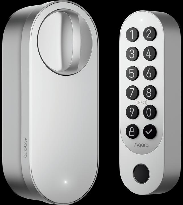 Aqara Smart Lock U200 Silber (Matter over Thread) (Smartphone, Electronic numerical code)