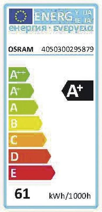 Energy Label Osram Dulux (2G11, 55 W, 4320 lm, 1 x, G)