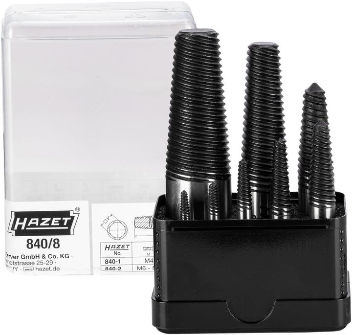 Produktbild HAZET Schraubenausdreher Satz 840/8 ∙ Anzahl Werkzeuge: 8