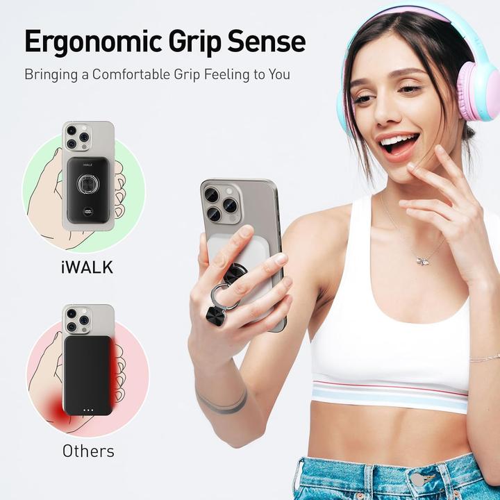 Image du produit iWalk PowerGrip 10000 WHI (10000 mAh, 20 W, 20 Wh)