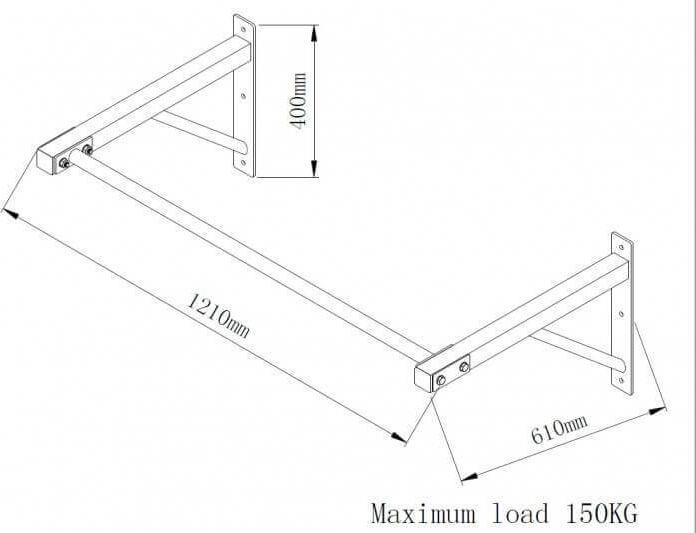 Actual product image Gorilla Sports Pull-up bar