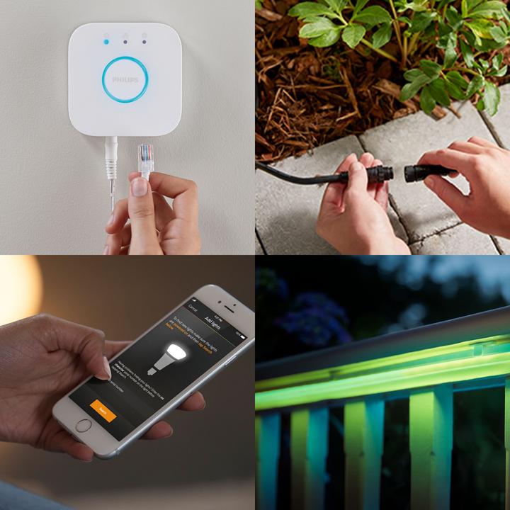 Actual product image Philips Hue Outdoor Lightstrip (RGBW, 500 cm, Outdoor)
