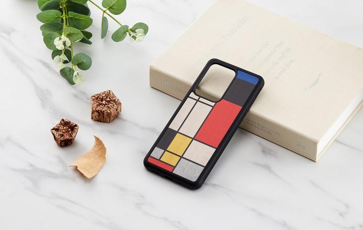 Produktbild Man.Wand &WOOD case for Galaxy S20 Ultra mondrian wood juodas (Samsung Galaxy S20 Ultra)