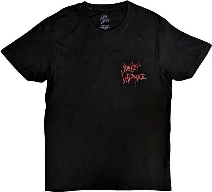 Bullet For My Valentine Adult Omen Floral Back Print TShirt