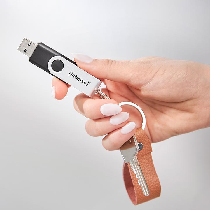 Produktbild Intenso USB 64GB OFFICE LINE 3.2 Gen1 Silver-Black (64 GB)
