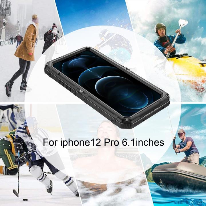 Produktbild Cadorabo Outdoor Hülle 360 Grad Schutz (Apple iPhone 12 Pro)