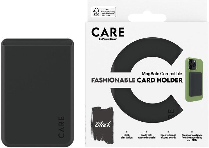 Actual product image PanzerGlass CARE by Fashionable Card Holder Black iPhone (Apple iPhone X)