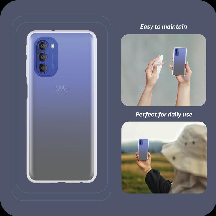 Produktbild Cazy Silikon Hülle Kompatibel mit Motorola Moto G51 5G - Soft TPU Schutz - Transparant (Motorola Moto G51 5G)