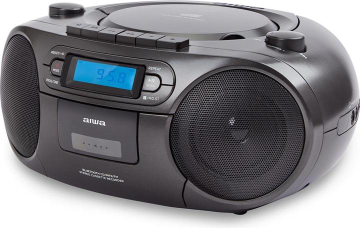 Produktbild Aiwa BBTC-550BK portable stereo system Digital Black (FM, PLL, Radio Frequency (RF), Bluetooth)