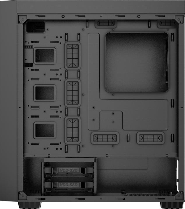 Image du produit Gembird Computer Case Fornax K500 black (ITX, ATX, Mini-ATX)