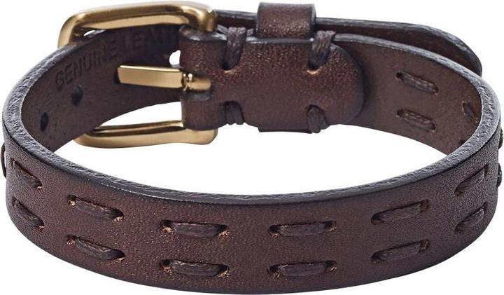 Image du produit Fossil Bracelet Vintage Casual (25 cm, Acier inoxydable, Cuir)