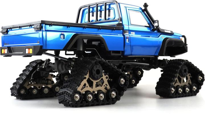 Actual product image Amewi AMXRock RCX10TB Electric Brushed Crawler Chain 1:10 RTR blue (ARR Almost Ready to Run)