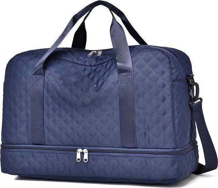 Image du produit Only-Bags.Store Sac à bagages léger Argyle modèle, grande capacité Travel Duffle Bag, Portable Overnight