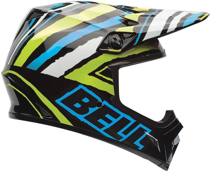 Bell MX-9 TAGGER SCRUB PSYCHO Crosshelm sw-blau-grün S (S)