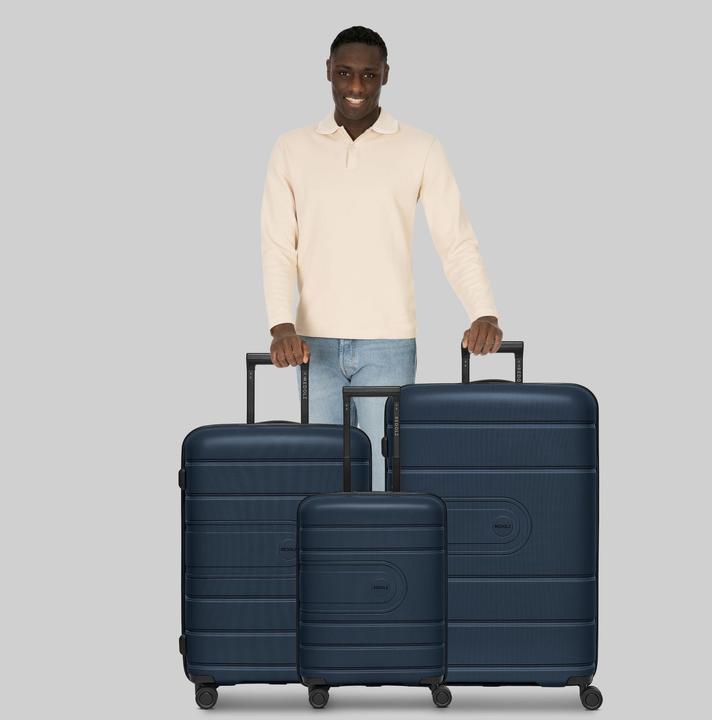 Produktbild Redolz Essentials 11 4 Rollen Kofferset 3-teilig mit Dehnfalte (240 l, XL (ab 115l))
