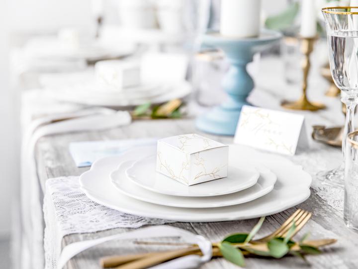 Productafbeelding Partydeco Dozen Takken, wit, 6x3,5x5,5cm (1 pkt / 10 st.)