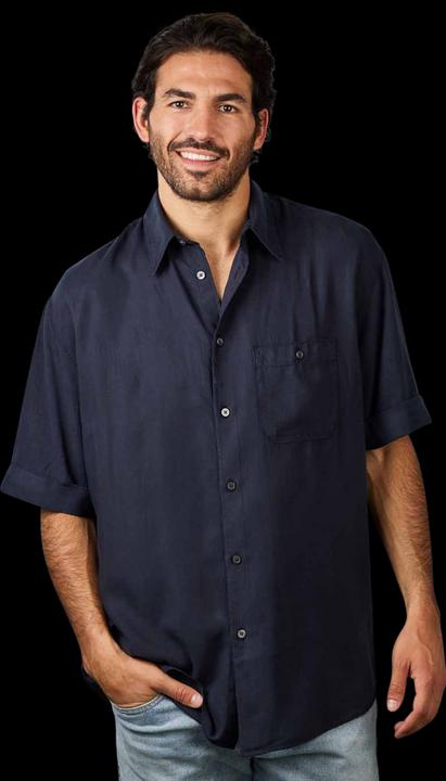 Actual product image Drykorn Short Sleeve Matoc Shirt Dark Blue (S)