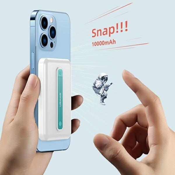 Actual product image Usams Magnetic Wireless Fast Charging Power Bank (10000 mAh, 22.50 W, 15 Wh)