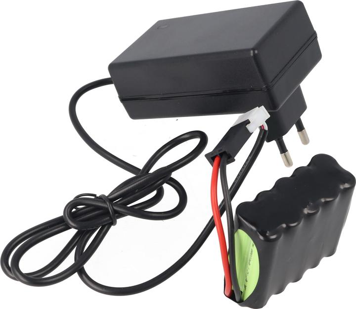 Produktbild AccuCell Schnell-Ladegerät exakt passend für den roma Rollladen 4511670 Akku 12V 800mAh (1 Stk., 800 mAh, Akku)