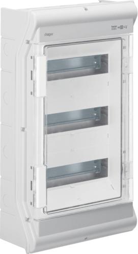 Hager HAG VE312PN Vector IP65, 3x12 PLE, UV-stabil, LE (Verteiler)