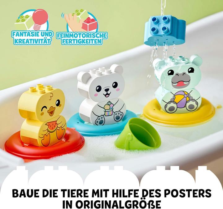 Actual product image LEGO Bathtub fun: swimming animal train (10965)