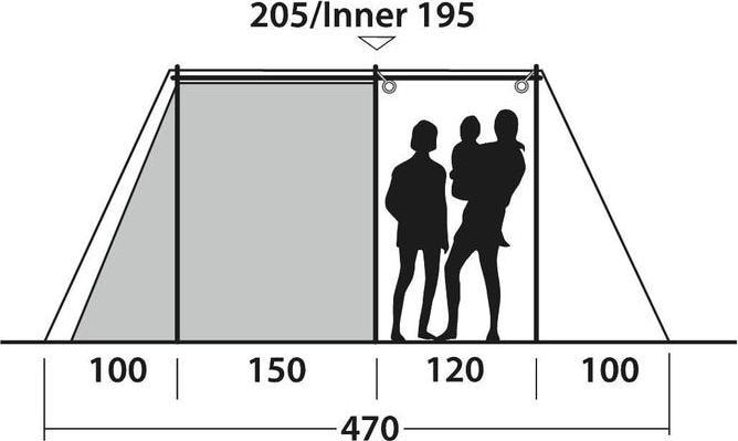 Produktbild Outwell Nevada 4 (Tunnelzelt, 22.60 kg, 4 Personen)