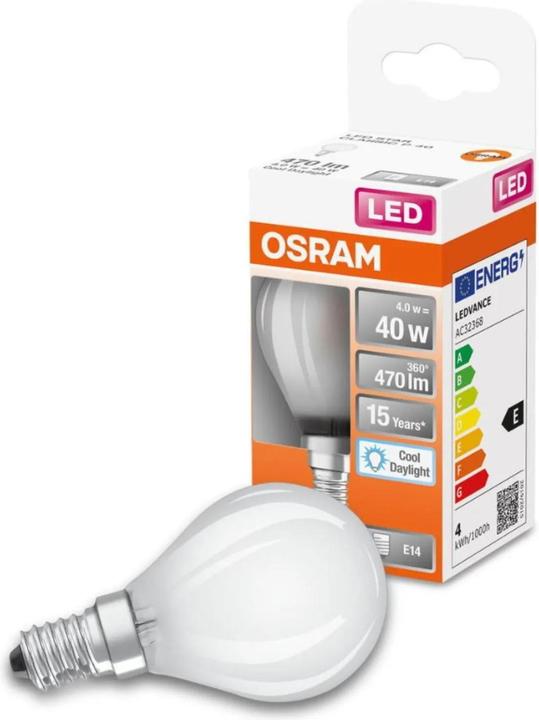 Actual product image Osram Star Classic P40 (E14, 4 W, 470 lm, 1 x, E)