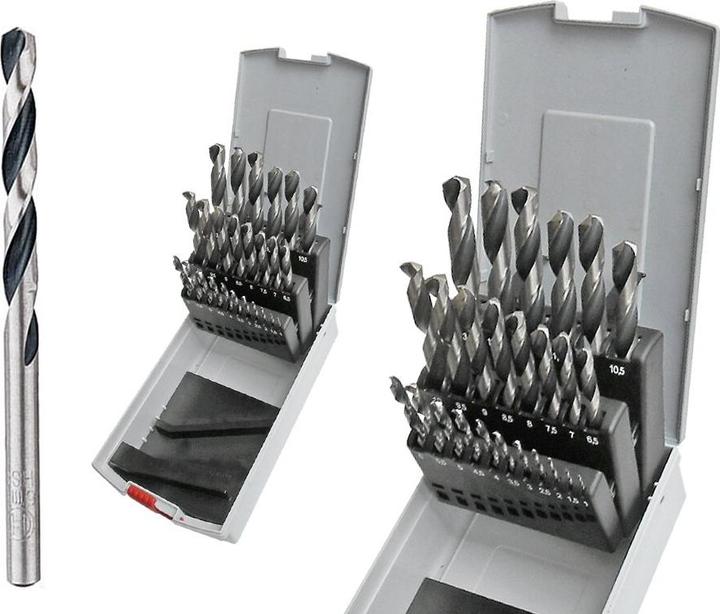 Image du produit Bosch Professional Zubehör Jeu de forets hélicoïdaux HSS PointTeQ, 25 pièces, ProBox, 1-13 mm (12,5 mm, 13 mm, 9,5 mm, 10 mm, 10,5 mm, 11 mm, 11,5 mm, 12 mm, 6,5 mm, 7 mm, 7,5 mm, 8 mm, 8,5 mm, 9 mm, 3,5 mm, 4 mm, 4,5 mm, 5 mm, 5,5 mm, 6 mm, 1 mm, 1,5 mm, 2 mm, 2,5 mm, 3 mm)