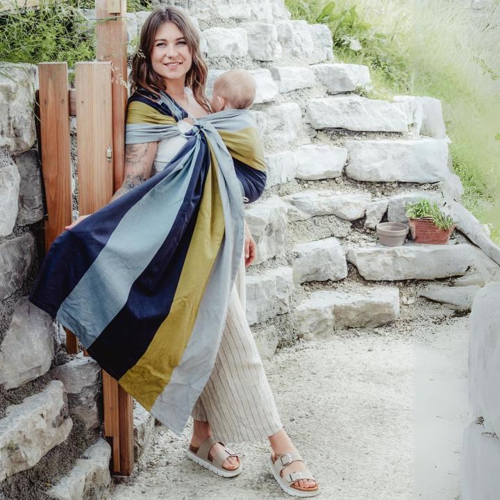 Produktbild Hoppediz Babytragetuch gewebter Ring-Sling (2 m)