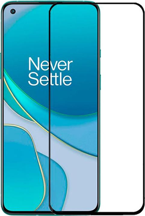 Actual product image PhoneLook 3D Tempered Glass Full Screen Display Protection Glass with Black Frame (1 Piece, OnePlus 8T)