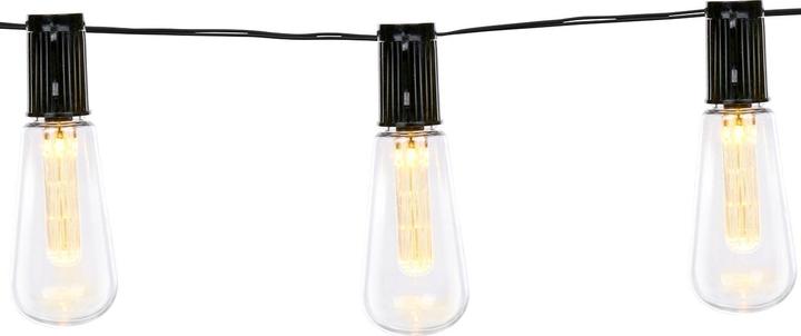 Immagine prodotto Grundig 2er-Set Solar-LED-Lichterkettee mit 10 warmweissen LED Glühbirnen, 3,35 m (3.35 m)