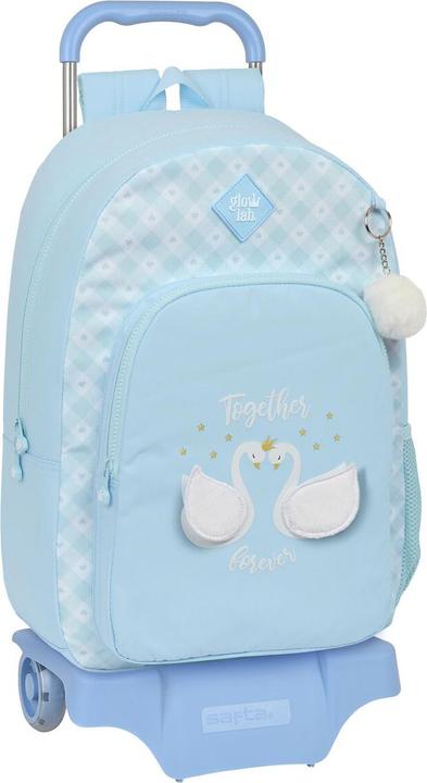 Produktbild Safta Schulrucksack mit Rädern Glow Lab Cisnes Blau 30 x 46 x 14 cm