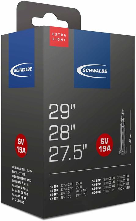 Productafbeelding Schwalbe Extra licht (Presta (SV), 27.5", 27.50 mm)