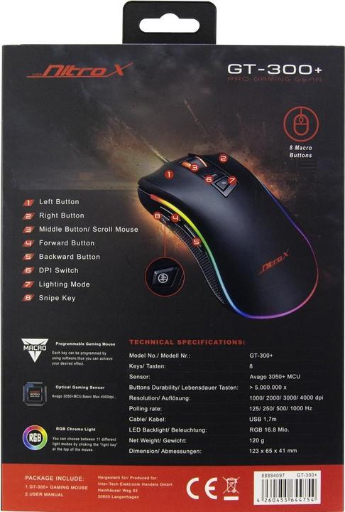 Actual product image Intertech Nitrox GT-300+ (Cable)