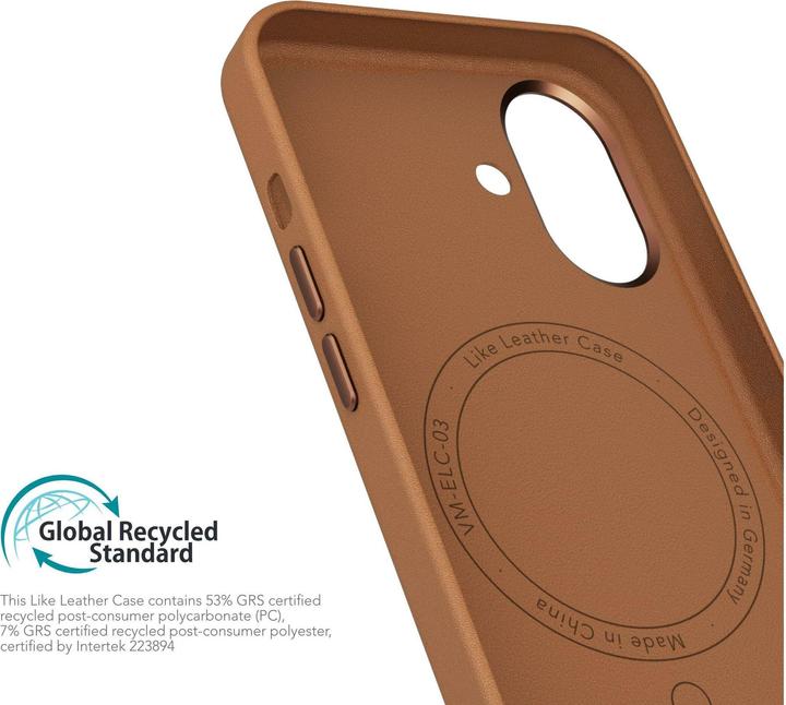 Produktbild Vonmählen Like Leather Case for iPhone 16 Brown (Apple iPhone 16)