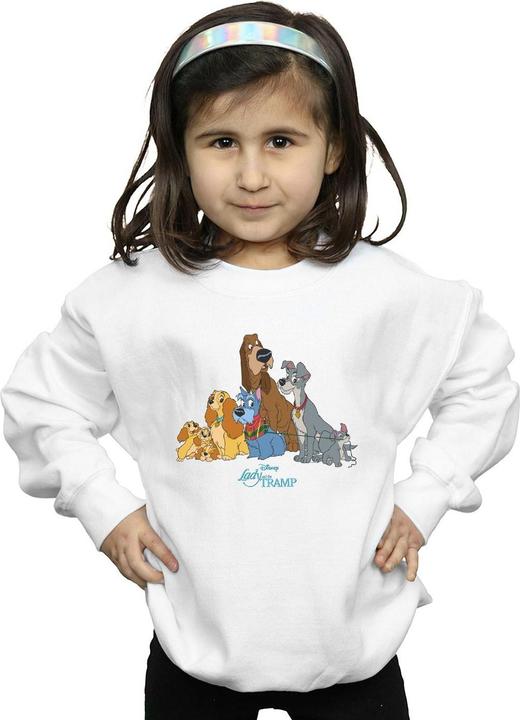 Produktbild Disney Lady And The Tramp Classic Group Sweatshirt Mädchen (140, 146)