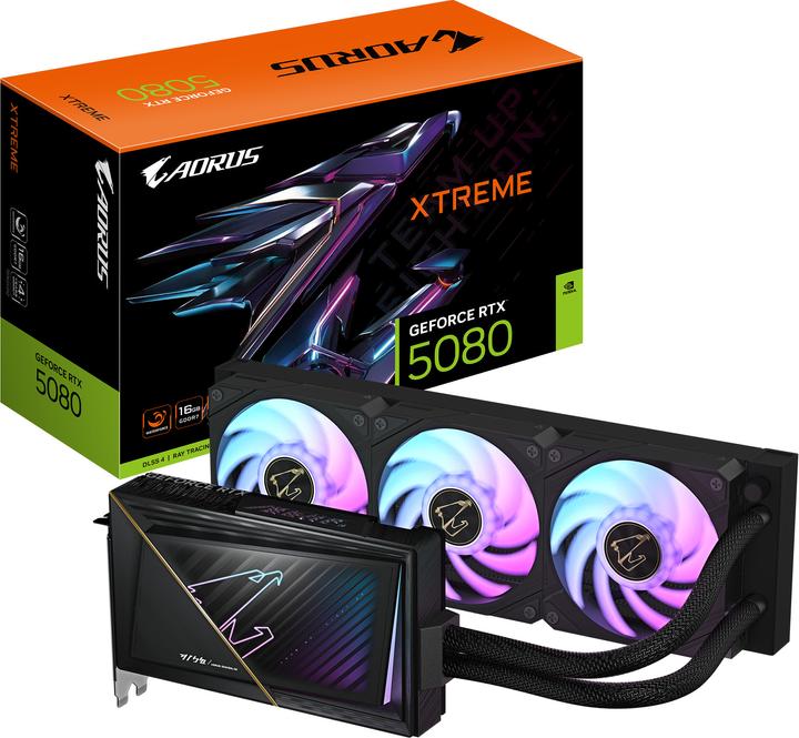Produktbild Gigabyte AORUS GeForce RTX 5080 Xtreme Waterforce (16 GB)