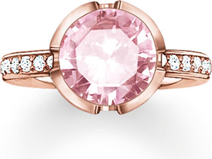 Produktbild Thomas Sabo Ring rosa Zirkonia rosè vergoldet TR2037-633-9 (54, 925 Silber)