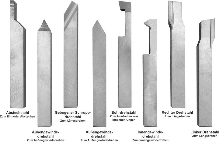 Produktbild Paulimot HSS-Drehmeissel-Set 8-teilig, 6 x 6 mm (6 mm)