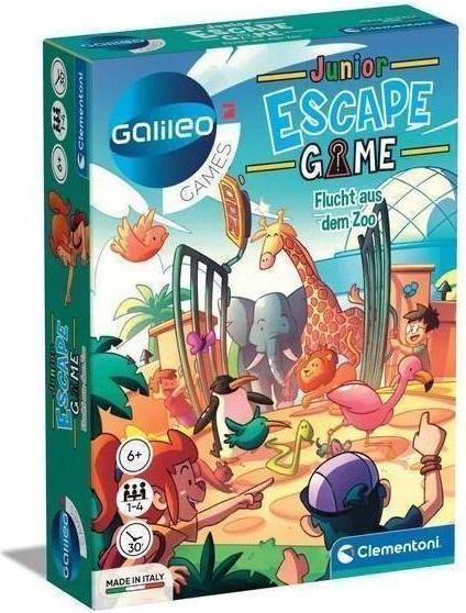 Actual product image Clementoni Galileo Escape Game Junior Escape from the zoo (German)