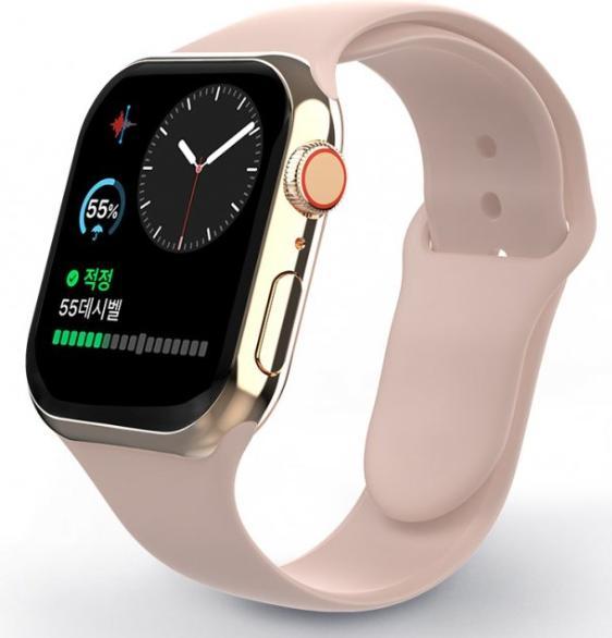 Produktbild Swissten Silicone band for apple watch 42-44 mm pink sand (44 mm, 42 mm, Silikon, Apple Watch Series 2, Apple Watch Series 3, Apple Watch Series 4, Apple Watch Series 5, Apple Watch Series 6, Apple Watch SE, Apple Watch Series 1)