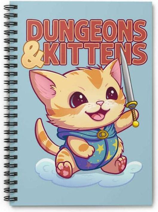 Produktbild Glass Staff Notizbuch Dungeons & Kittens Mehrfarbig (Liniert, Harter Einband)